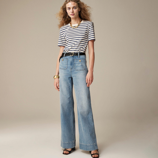 Blue River Wash-Sailor Wide Leg Trouser