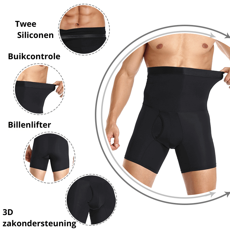 Heren Shaping Compressieboxershort | 1+1 GRATIS